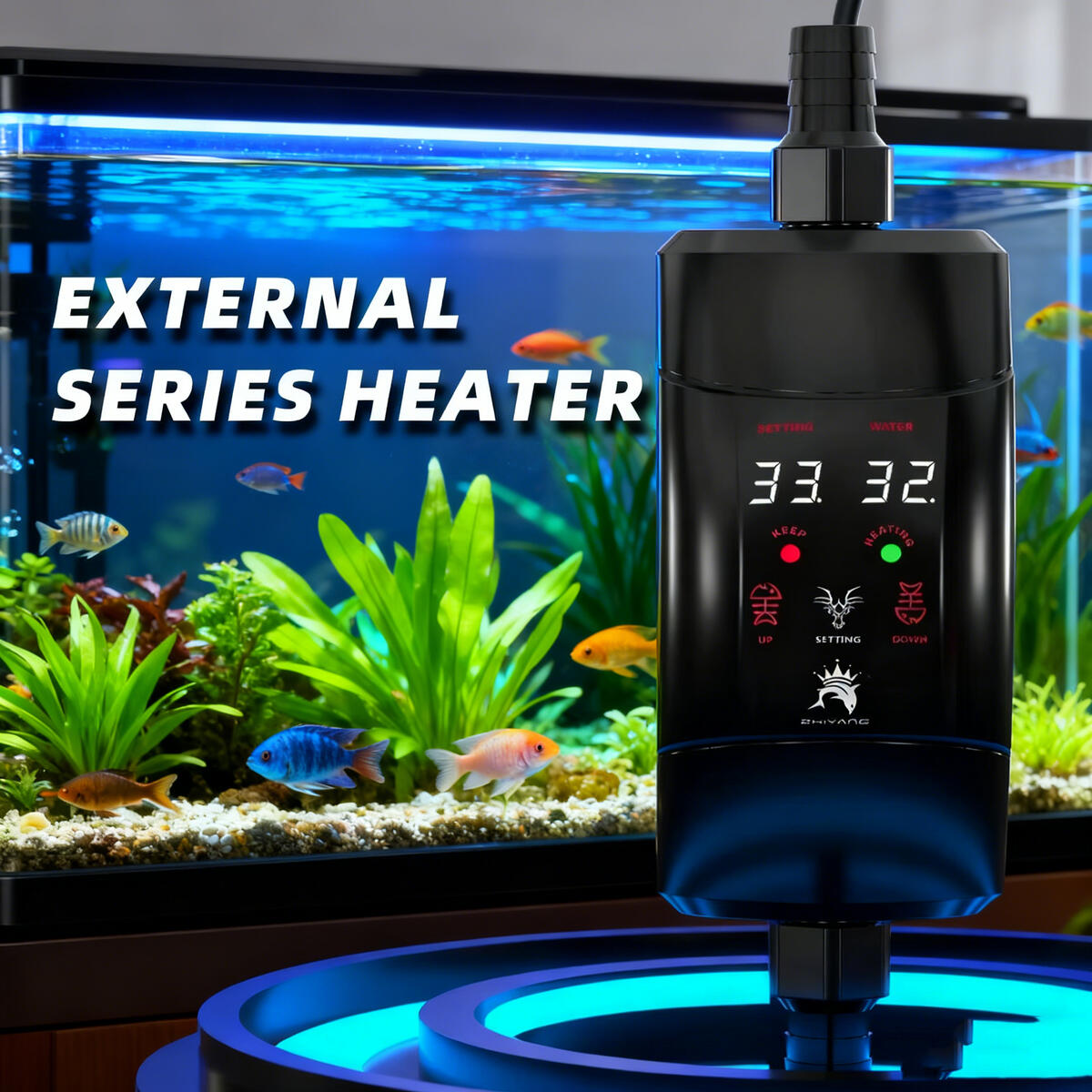 Fish Tank Heater - 외부 가열 막대 300W -1200W 수족관