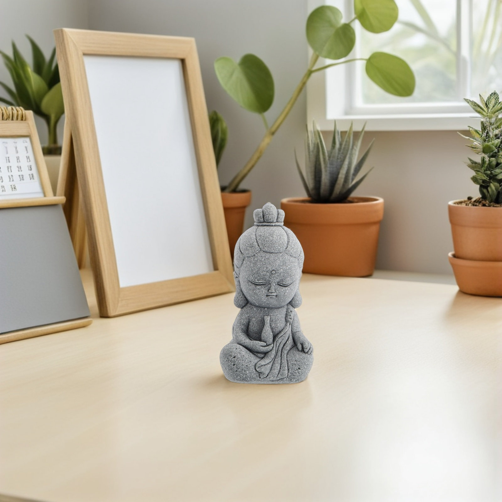 미니 관음석 불상, 작은 사암 조각상, 풍수, 젠 정원 - Aquarium Decor 리뷰 및 가격