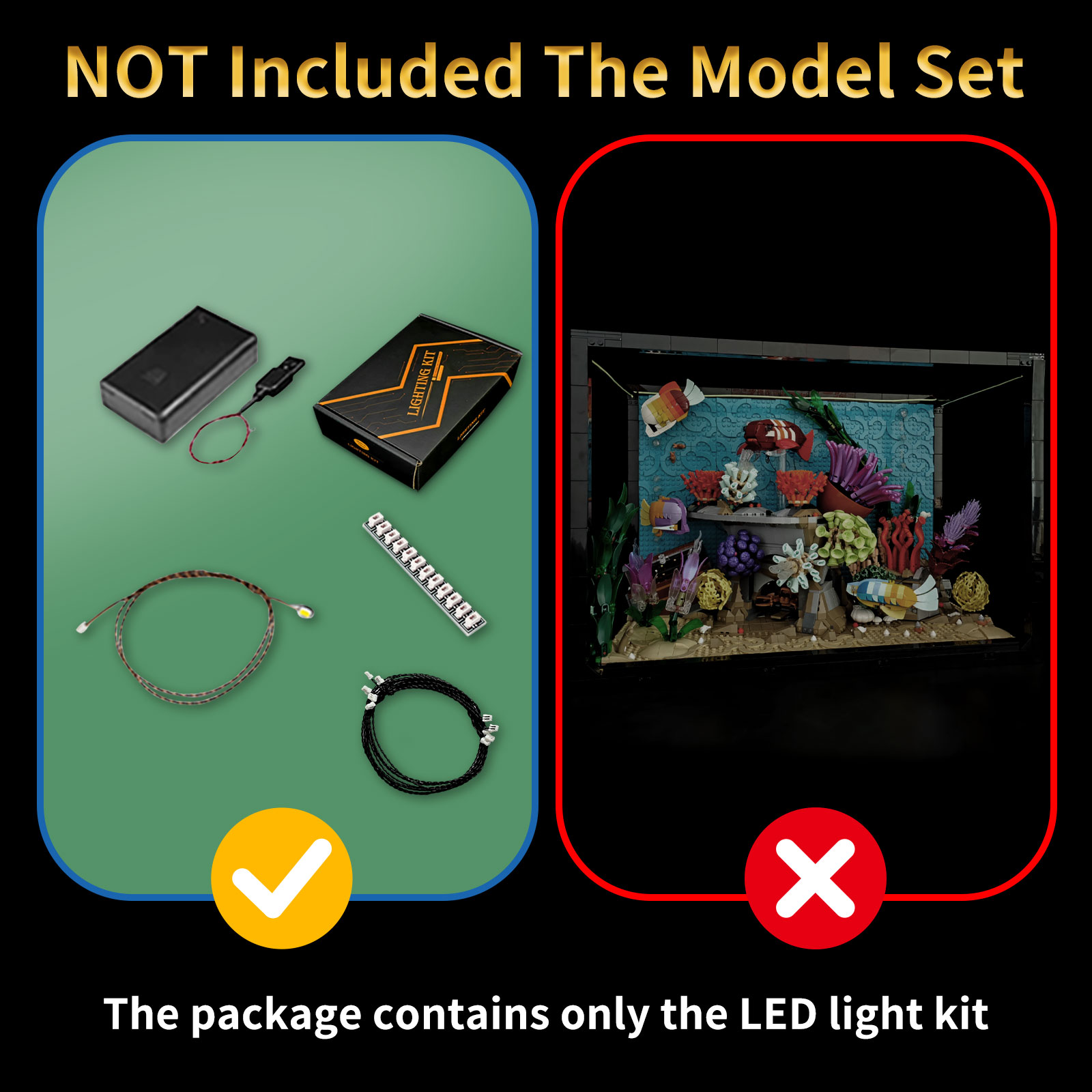 레고 10366 열대 수족관과 호환되는 LYBMTWF  - Aquarium Light 리뷰 및 가격